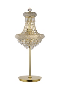 IL32103  Alexandra Crystal 86.5cm 5 Light Table Lamp Gold